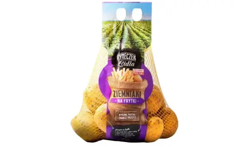 Ziemniaki na frytki w siatce, idealne do przygotowania chrupiących frytek. Produkt polski.